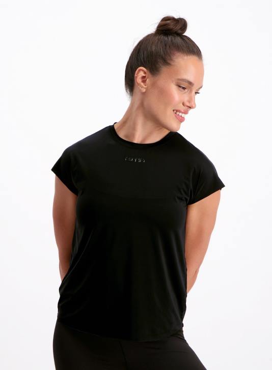 odzież JF4L420 kobiety AIM'N czarny, przezroczysty, techniczny rękaw z czapką