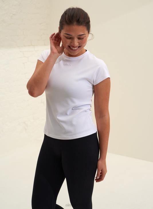 odzież JF4L425 kobiety AIM'N biały, przewiewny top