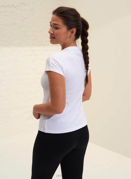 odzież JF4L425 kobiety AIM'N biały, przewiewny top