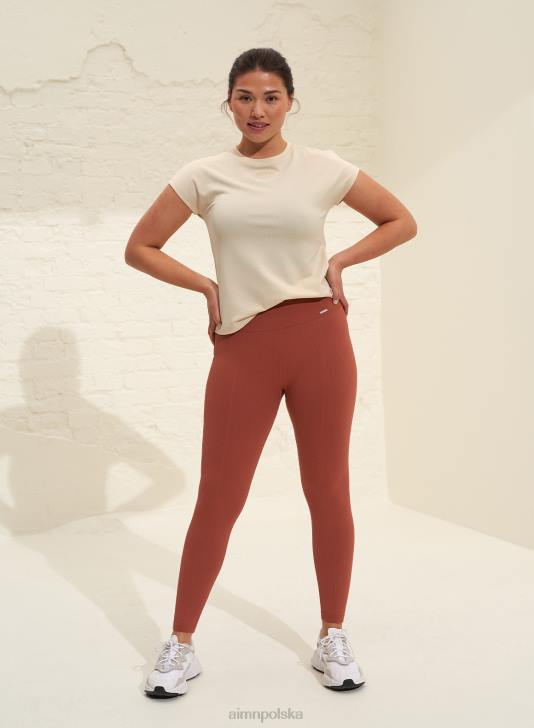 odzież JF4L436 kobiety AIM'N Zwiewny top w kolorze owsa w kolorze białym