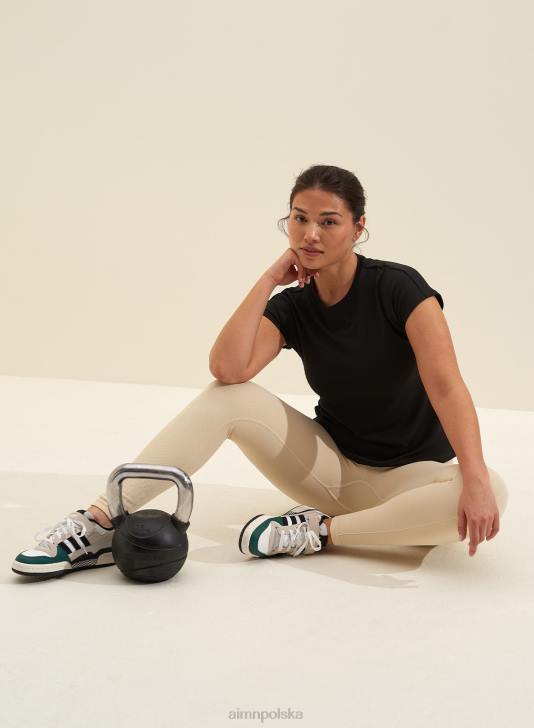 odzież JF4L447 kobiety AIM'N czarny, przewiewny top