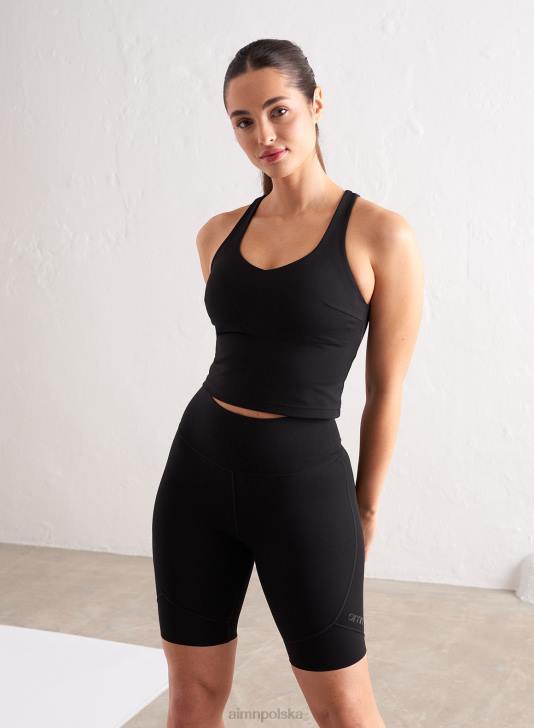 odzież JF4L196 kobiety AIM'N Czarna modelująca braletka na ramiączkach