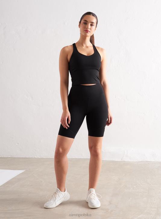 odzież JF4L196 kobiety AIM'N Czarna modelująca braletka na ramiączkach