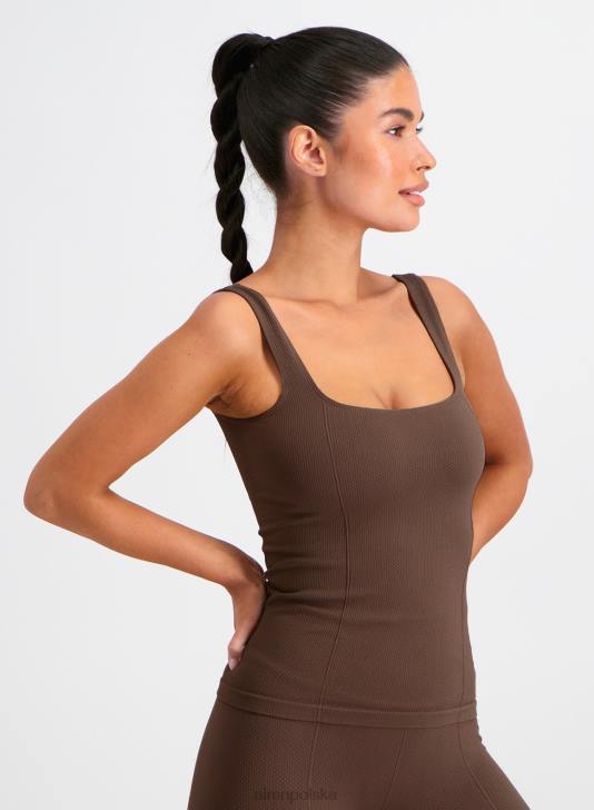 odzież JF4L306 kobiety AIM'N Bezszwowy podkoszulek macchiato luxe