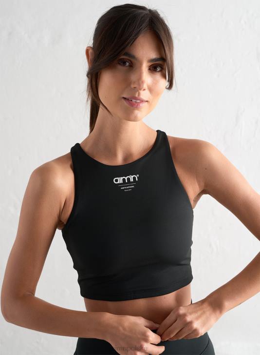odzież JF4L344 kobiety AIM'N Top bez rękawów z czarną krawędzią