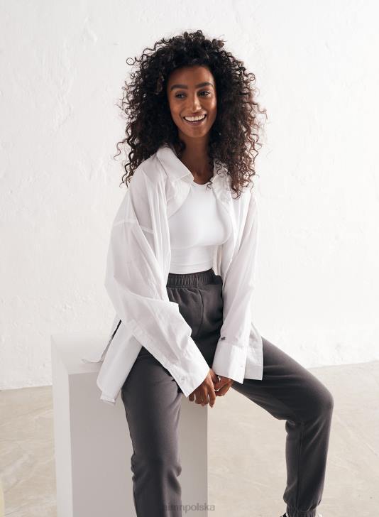 odzież JF4L347 kobiety AIM'N biały, bezszwowy podkoszulek