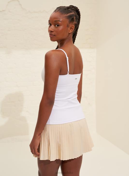 odzież JF4L370 kobiety AIM'N biały podkoszulek z miękkim paskiem