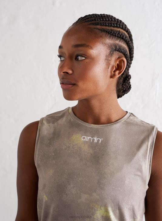 odzież JF4L400 kobiety AIM'N Miękki, basicowy top bez rękawów z lemoniadą Crush