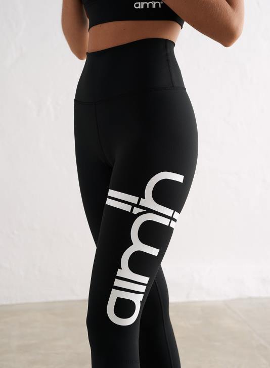 odzież JF4L10 kobiety AIM'N Rajstopy w czarne paski