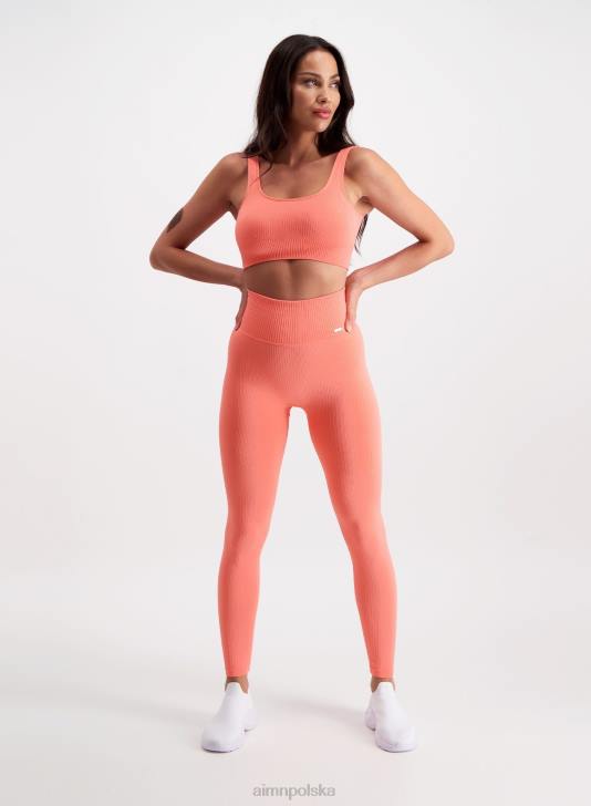 odzież JF4L110 kobiety AIM'N Rajstopy bezszwowe w kolorze koralowym
