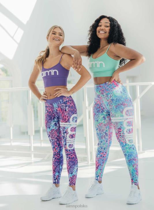 odzież JF4L122 kobiety AIM'N Rajstopy w tropikalne paski