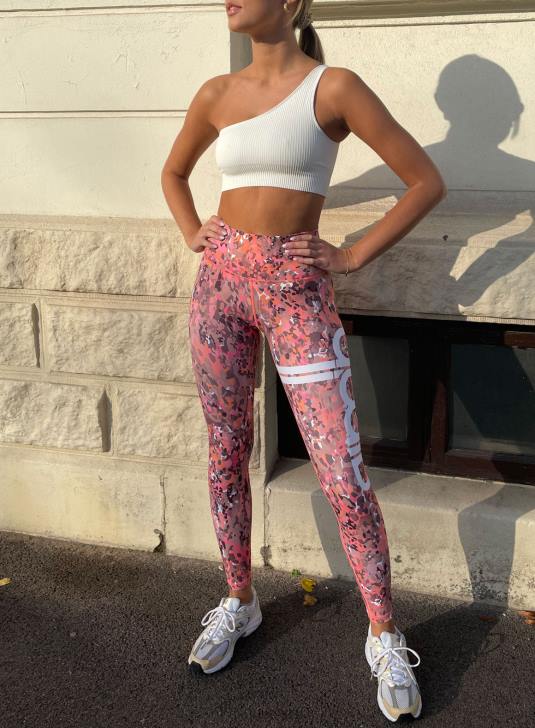 odzież JF4L126 kobiety AIM'N Rajstopy w kolorze zachodzącego słońca w kolorze różu