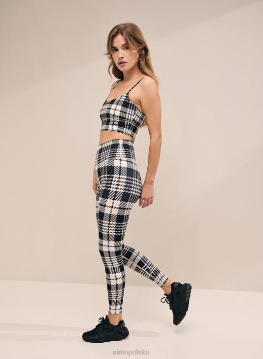 odzież JF4L129 kobiety AIM'N Rajstopy w czarną kratę