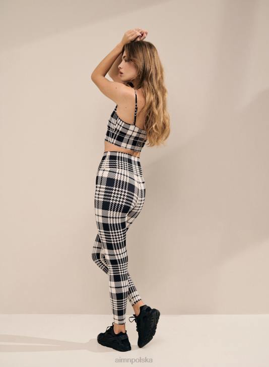 odzież JF4L129 kobiety AIM'N Rajstopy w czarną kratę