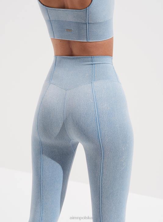 odzież JF4L32 kobiety AIM'N Rajstopy ze spranego jasnego dżinsu