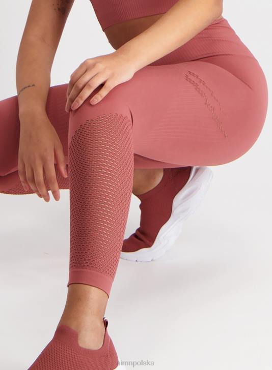 odzież JF4L33 kobiety AIM'N Różowe rajstopy bezszwowe z wyrazistym rytmem