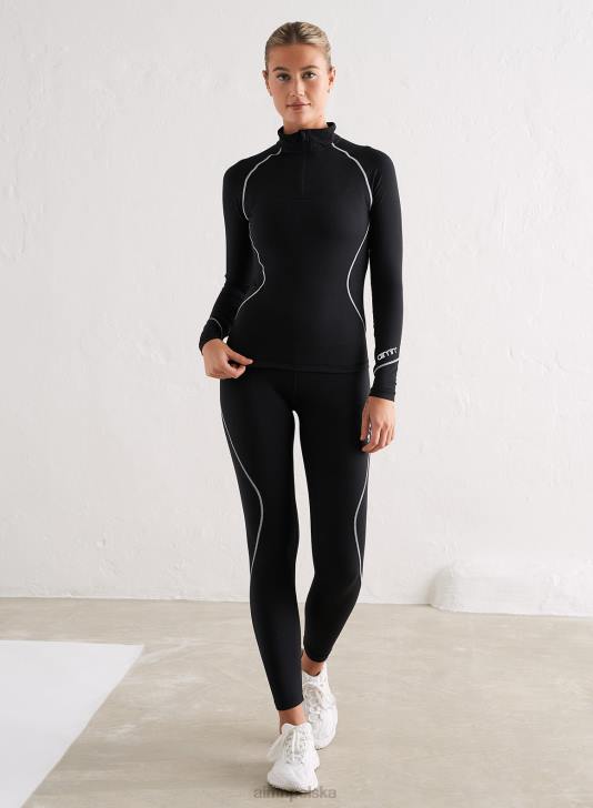 odzież JF4L76 kobiety AIM'N czarne spodnie typu basic