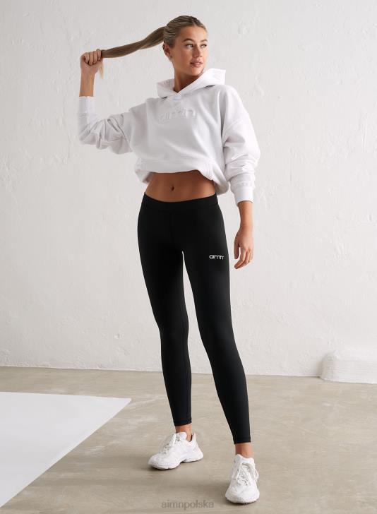 odzież JF4L83 kobiety AIM'N Czarne rajstopy z niskim stanem