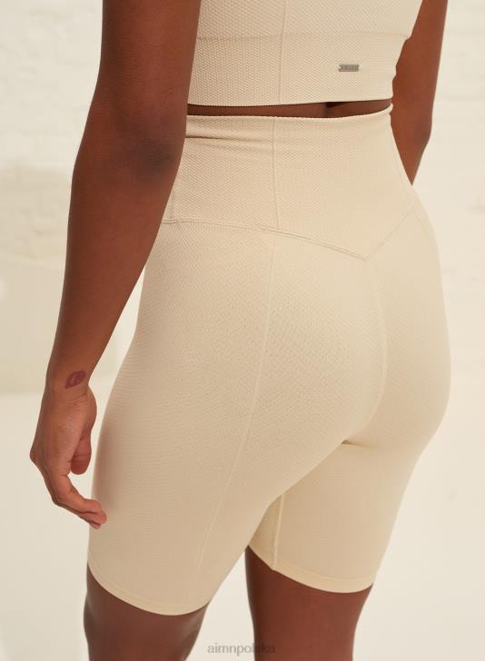 odzież JF4L475 kobiety AIM'N Luksusowe, bezszwowe spodenki motocyklowe w kolorze owsa