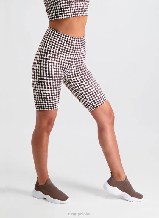 odzież JF4L482 kobiety AIM'N szorty motocyklowe w kształcie psich zębów w kolorze złamanej bieli