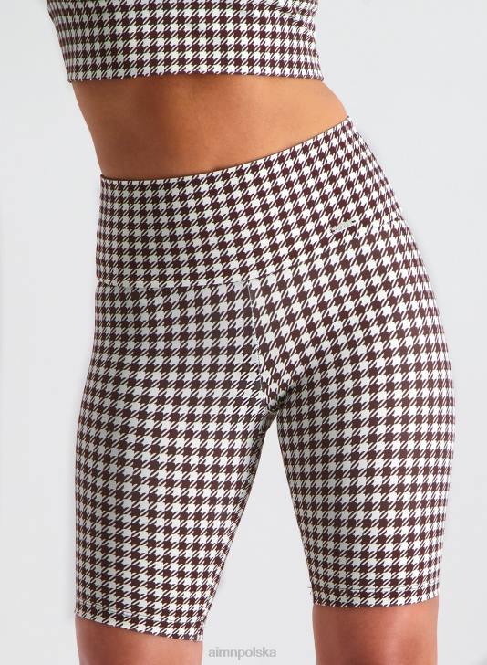 odzież JF4L482 kobiety AIM'N szorty motocyklowe w kształcie psich zębów w kolorze złamanej bieli