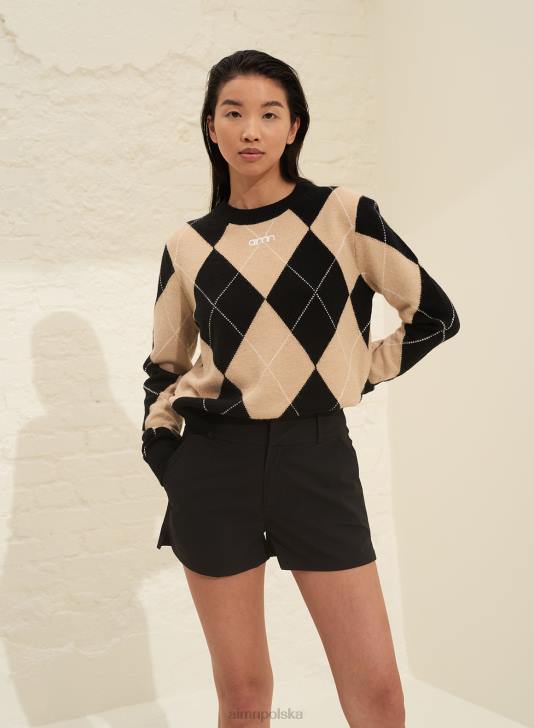 odzież JF4L488 kobiety AIM'N czarne spodenki techniczne