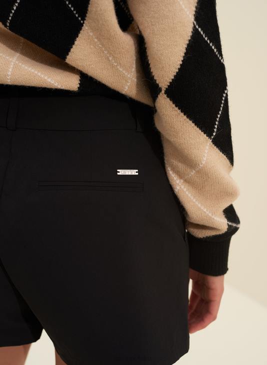 odzież JF4L488 kobiety AIM'N czarne spodenki techniczne