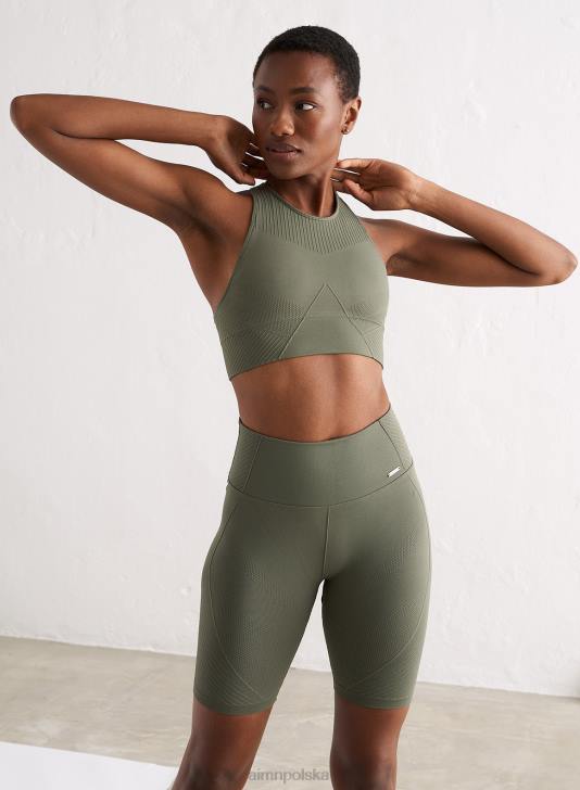 odzież JF4L489 kobiety AIM'N Bezszwowe spodenki motocyklowe w kolorze oliwkowym