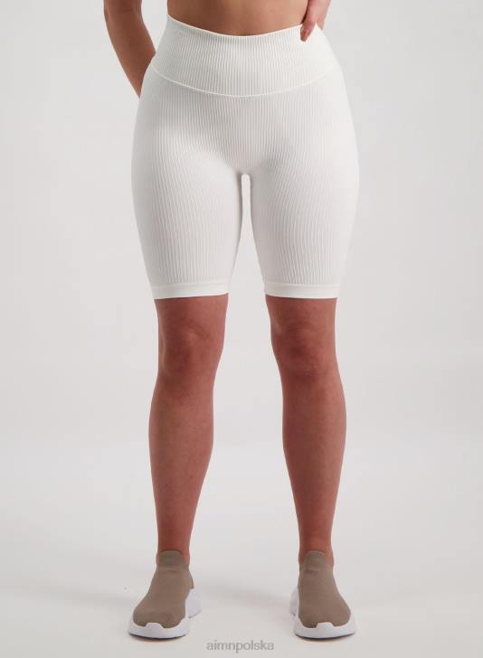 odzież JF4L502 kobiety AIM'N Bezszwowe spodenki motocyklowe w kolorze złamanej bieli