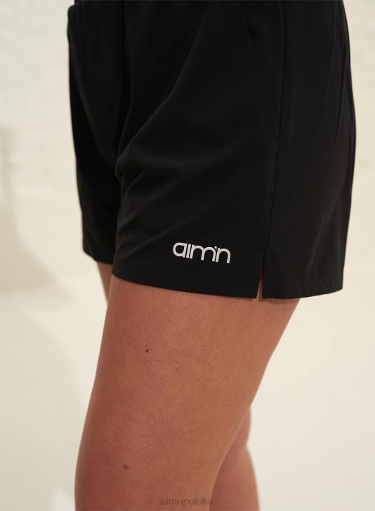 odzież JF4L504 kobiety AIM'N czarne, niezbędne spodenki