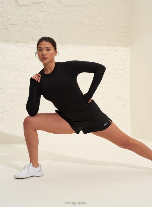 odzież JF4L504 kobiety AIM'N czarne, niezbędne spodenki