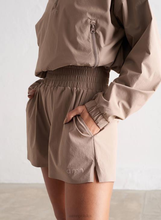 odzież JF4L514 kobiety AIM'N Szorty wiatrówki w kolorze espresso