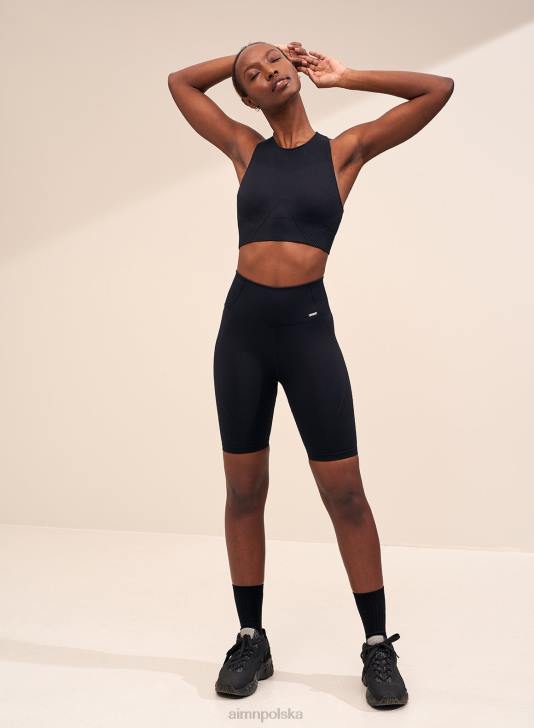 odzież JF4L521 kobiety AIM'N Czarne, bezszwowe spodenki motocyklowe o ruchu