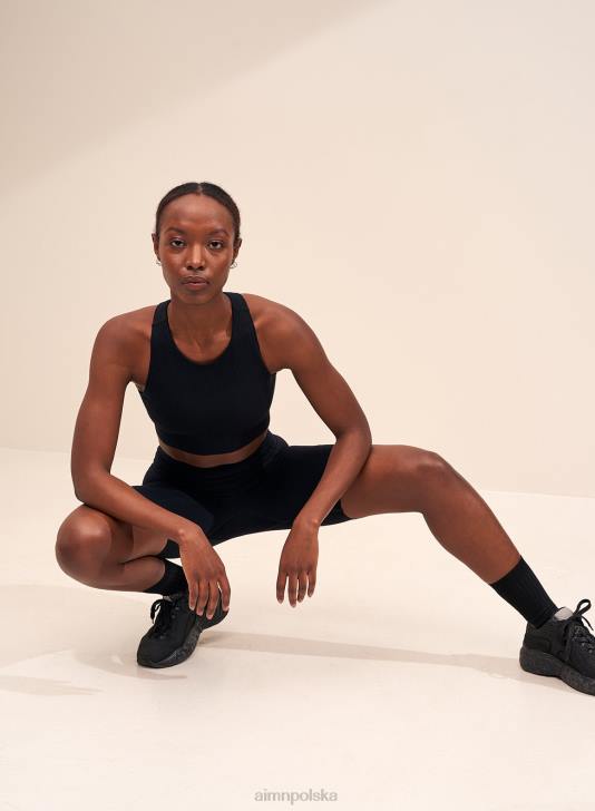 odzież JF4L521 kobiety AIM'N Czarne, bezszwowe spodenki motocyklowe o ruchu