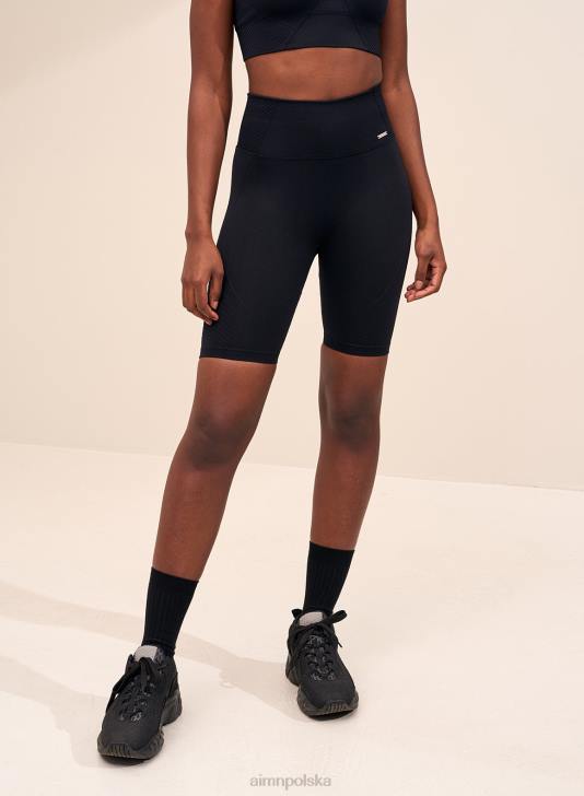 odzież JF4L521 kobiety AIM'N Czarne, bezszwowe spodenki motocyklowe o ruchu