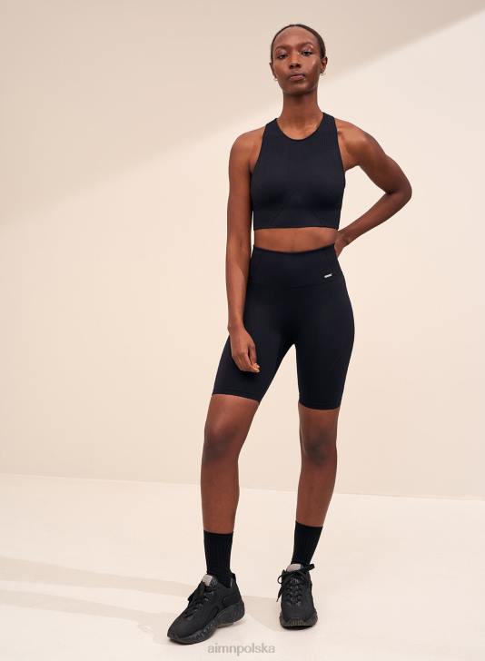 odzież JF4L521 kobiety AIM'N Czarne, bezszwowe spodenki motocyklowe o ruchu