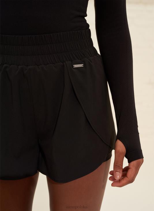 odzież JF4L526 kobiety AIM'N czarne zwiewne szorty