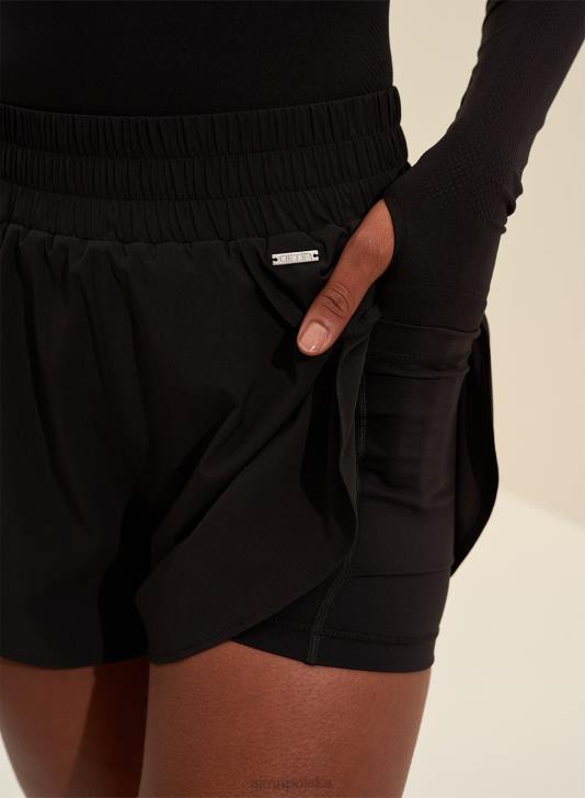 odzież JF4L526 kobiety AIM'N czarne zwiewne szorty
