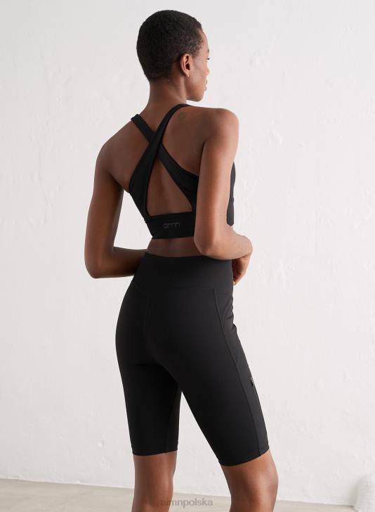 odzież JF4L529 kobiety AIM'N czarne spodenki motocyklowe outdoorowe