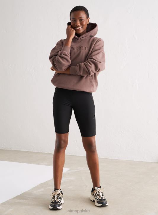 odzież JF4L529 kobiety AIM'N czarne spodenki motocyklowe outdoorowe