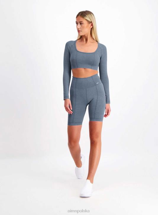 odzież JF4L535 kobiety AIM'N Spodenki motocyklowe ze spranego denimu, bezszwowe