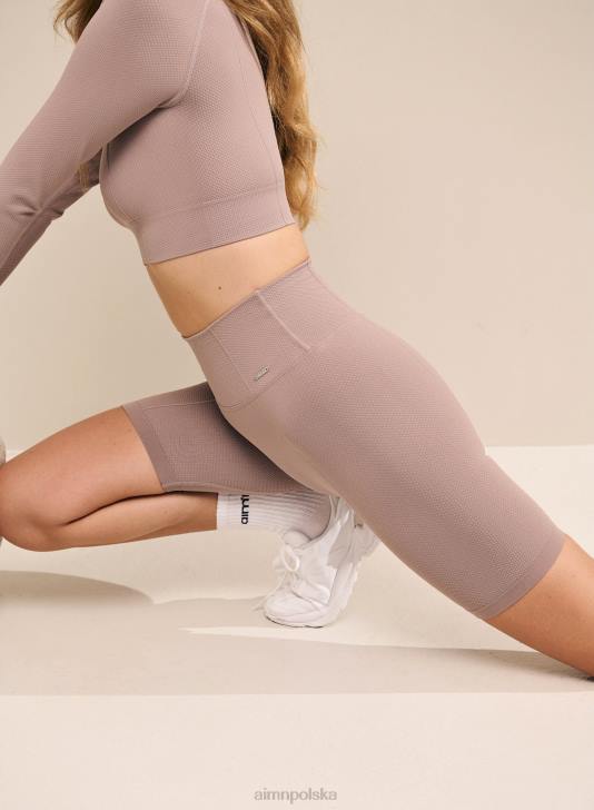 odzież JF4L539 kobiety AIM'N Luksusowe, bezszwowe spodenki motocyklowe w kolorze zakurzonego fioletu