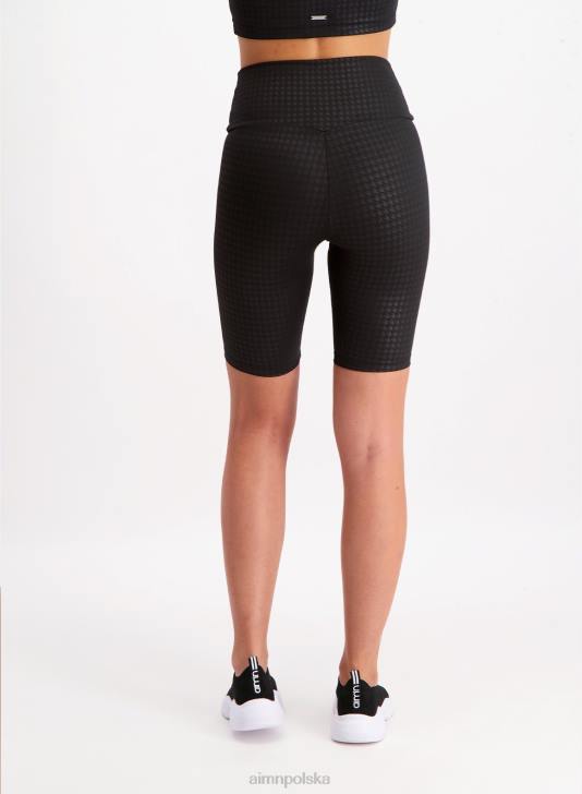 odzież JF4L543 kobiety AIM'N czarne spodenki motocyklowe w kształcie psich zębów