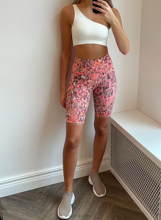 odzież JF4L554 kobiety AIM'N Szorty motocyklowe w kolorze zachodzącego słońca w kolorze różu