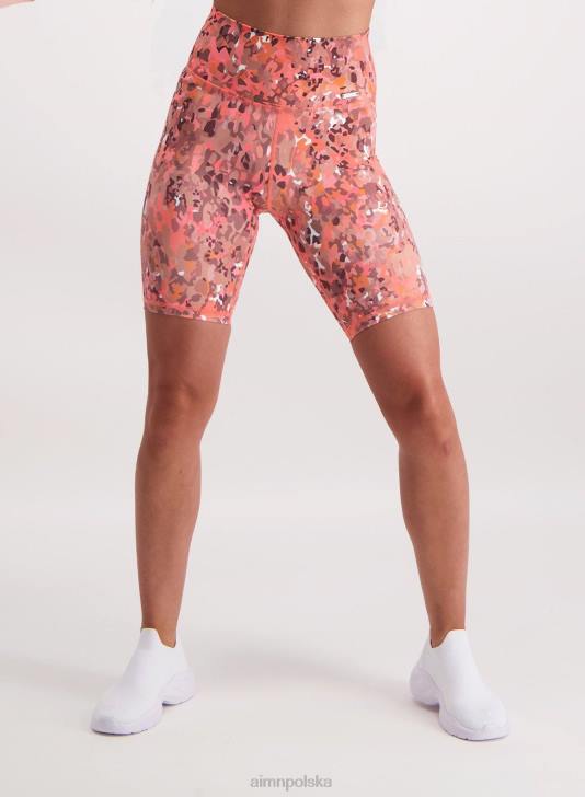 odzież JF4L554 kobiety AIM'N Szorty motocyklowe w kolorze zachodzącego słońca w kolorze różu