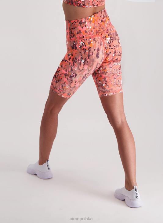 odzież JF4L554 kobiety AIM'N Szorty motocyklowe w kolorze zachodzącego słońca w kolorze różu