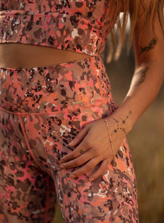 odzież JF4L554 kobiety AIM'N Szorty motocyklowe w kolorze zachodzącego słońca w kolorze różu