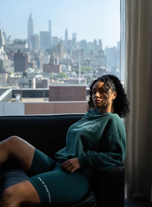 odzież JF4L561 kobiety AIM'N Szorty motocyklowe w kolorze sosnowej zieleni