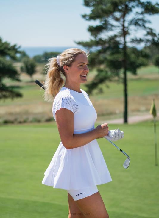 odzież JF4L562 kobiety AIM'N Białe spodenki motocyklowe z kieszeniami na piłki