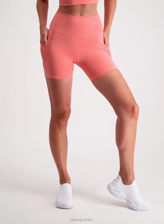 odzież JF4L567 kobiety AIM'N Koralowe spodenki motocyklowe z kieszeniami na kulki